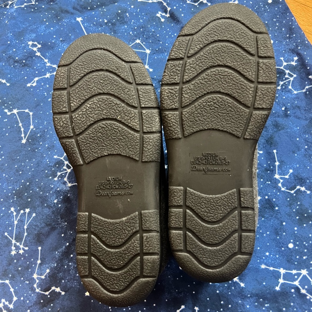 NWOT Dearfoam Wool Slip On Loafer Slippers - Picture 3 of 4